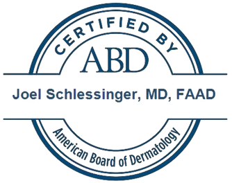 Certified by American Board Of Dermatology Joel Schlessinger, MD, FAAD Seal
